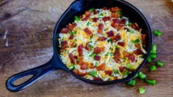 фриттата с картофелем и ветчиной
