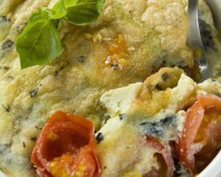 Фриттата с помидорами и базиликом