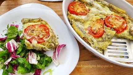 Фриттата с помидорами