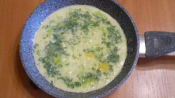 капустный омлет