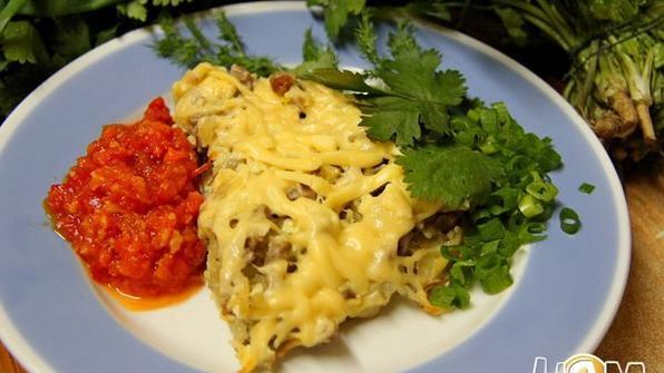 кюкю из мясного фарша