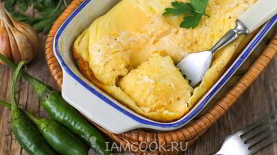 Омлет без молока в духовке