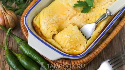 Омлет без молока в духовке