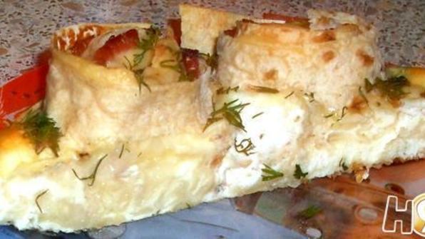 омлет — букет с розами из лаваша