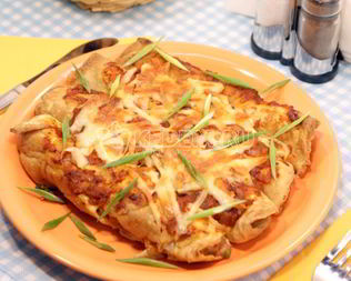 Омлет из яиц с начинкой