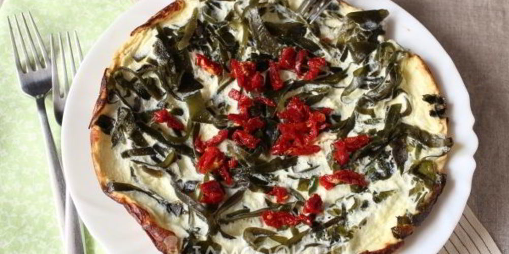 Рецепт омлет камуфляж с морской капустой