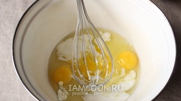 омлет камуфляж с морской капустой