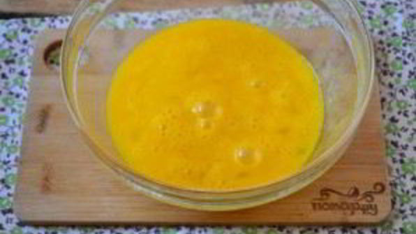 омлет с баклажанами и помидорами