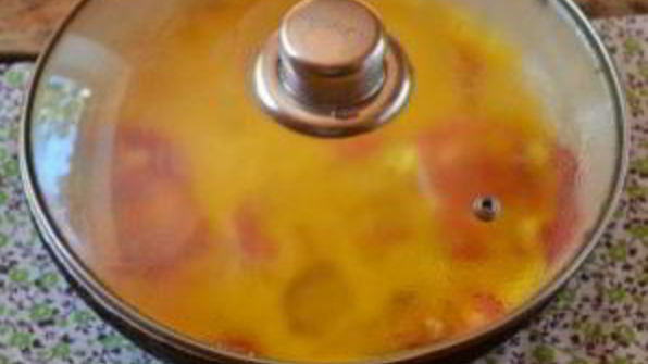 омлет с баклажанами и помидорами