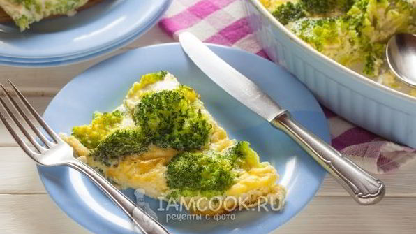 омлет с брокколи в духовке