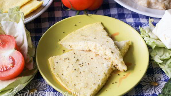 омлет с брынзой