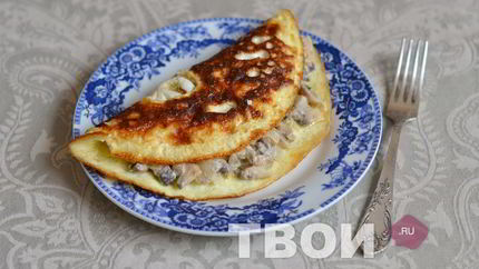 Омлет с грибами