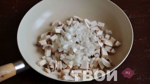 омлет с грибами