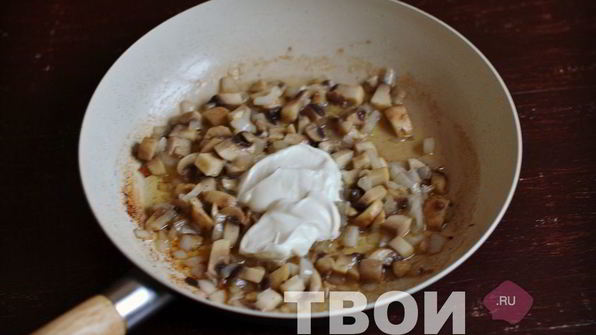 омлет с грибами