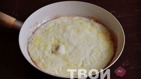 омлет с грибами