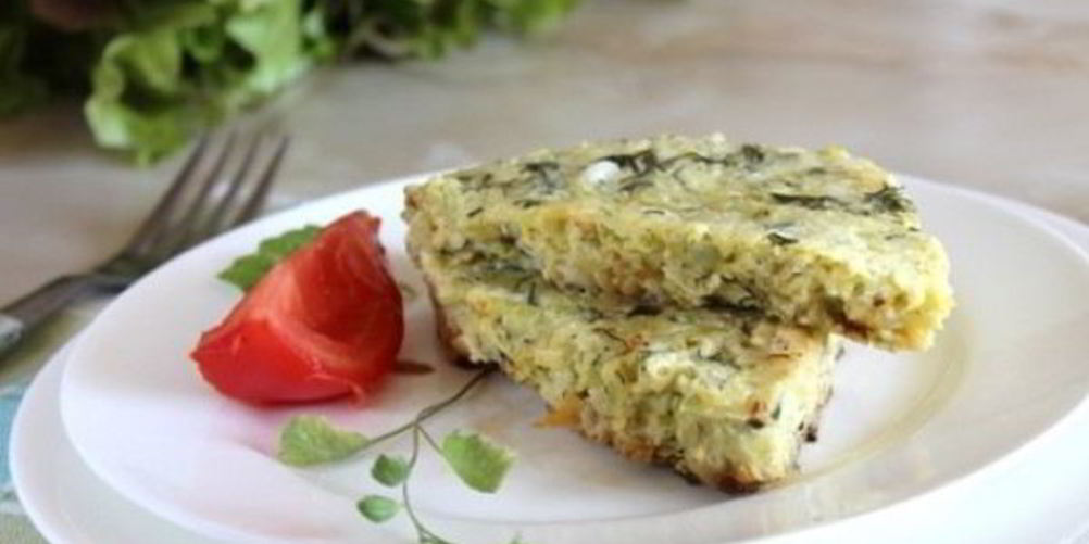 Рецепт омлет с кабачками