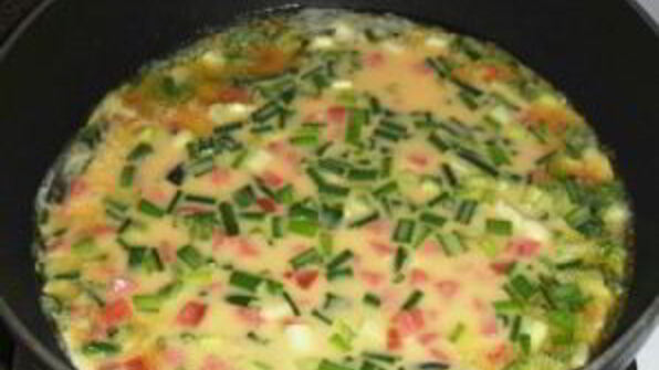 омлет с кефиром