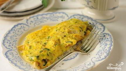 Омлет с курицей