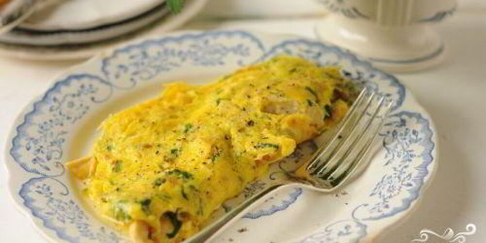 Рецепт омлет с курицей