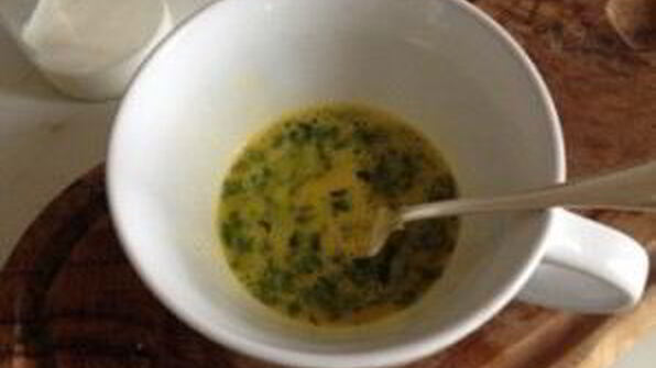 омлет с курицей