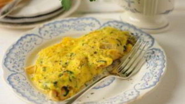 омлет с курицей