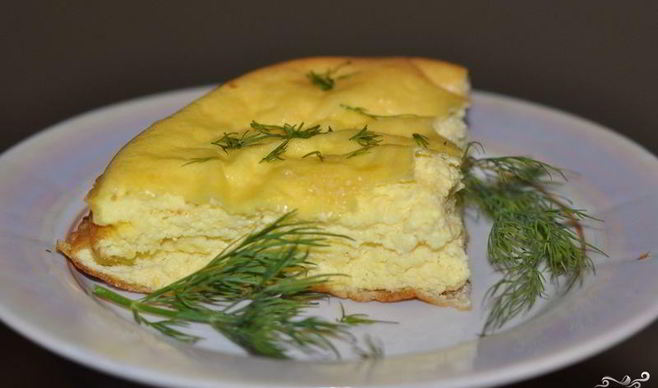 Омлет с мукой и молоком