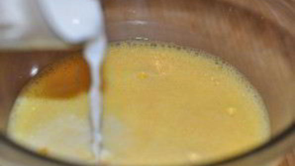 омлет с мукой и молоком