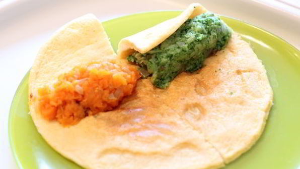 омлет с овощами