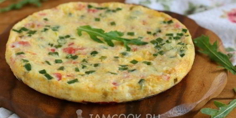 Рецепт омлет с помидорами в мультиварке