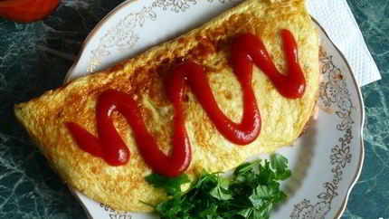 Омлет с рисом