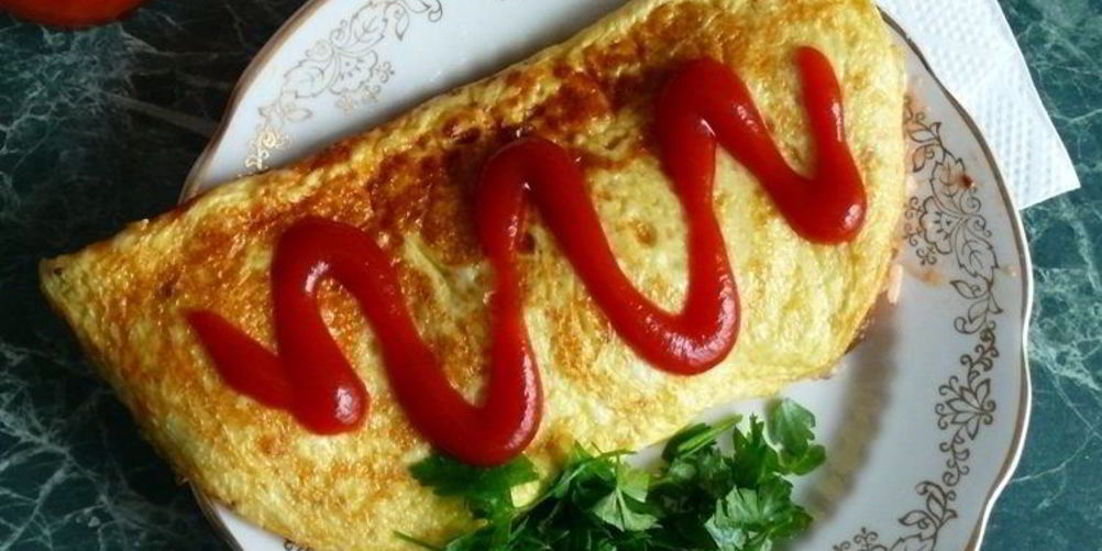 Рецепт омлет с рисом