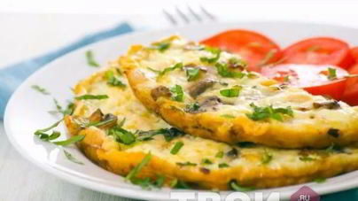 Омлет с шампиньонами