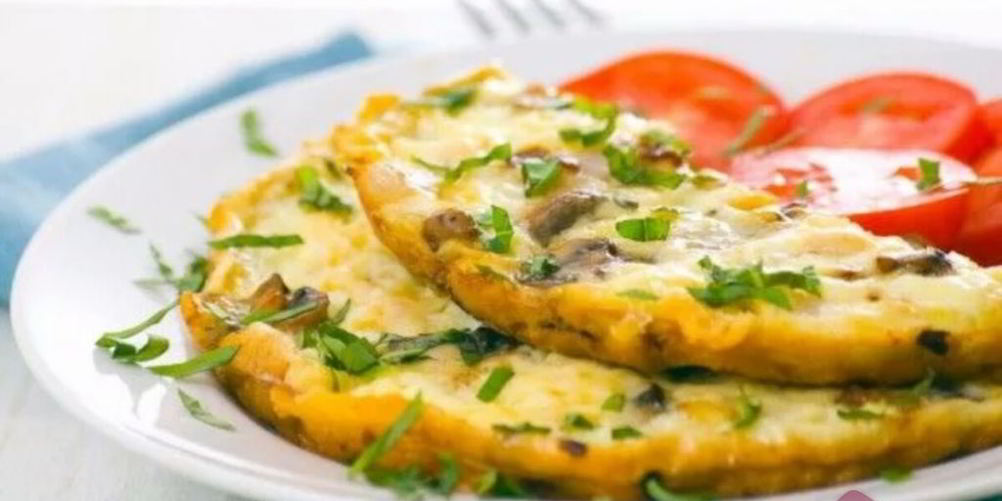 Рецепт омлет с шампиньонами