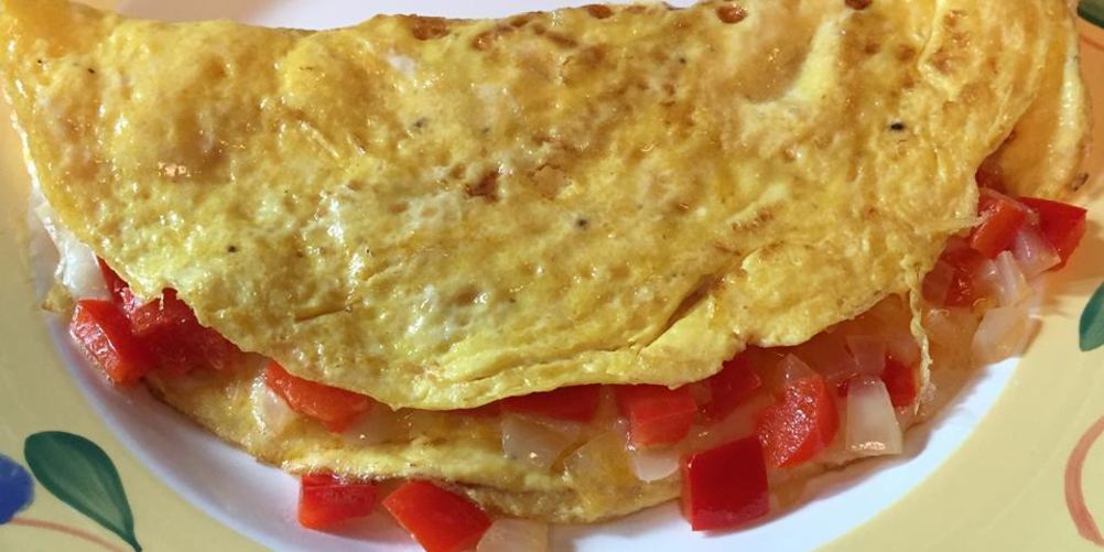 Рецепт омлет с сыром и болгарским перцем