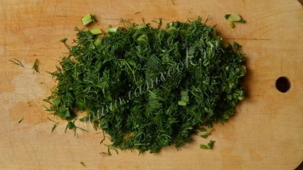 омлет с творогом и укропом