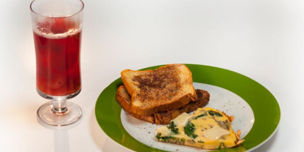 Рецепт омлет с вешенками и камамбером