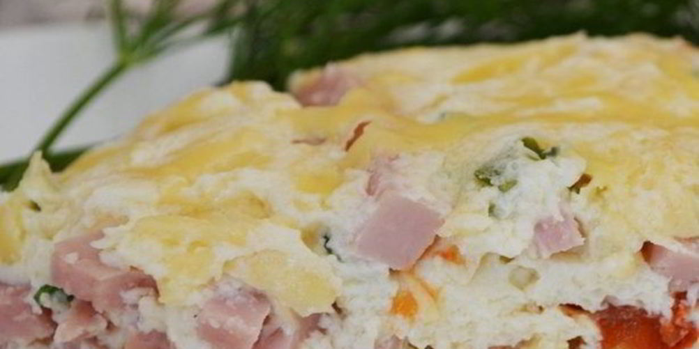 Рецепт омлет с ветчиной в мультиварке
