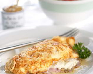 Омлет с ветчиной