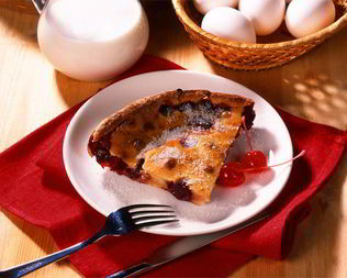 Омлет с вишней