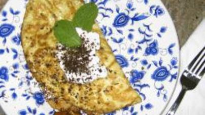 Омлет с яблоками