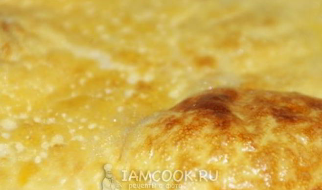 Омлет в духовке с молоком