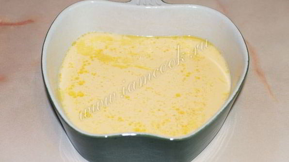 омлет в духовке с молоком