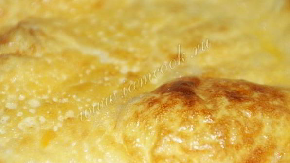 омлет в духовке с молоком