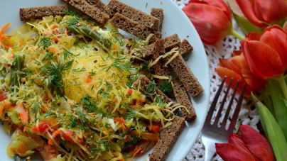 Овощной омлет