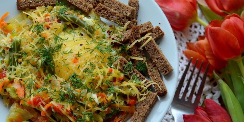 Рецепт овощной омлет