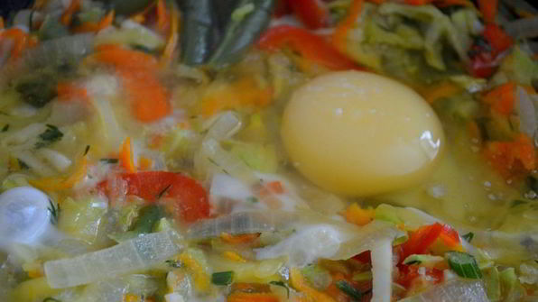 овощной омлет