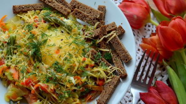 овощной омлет