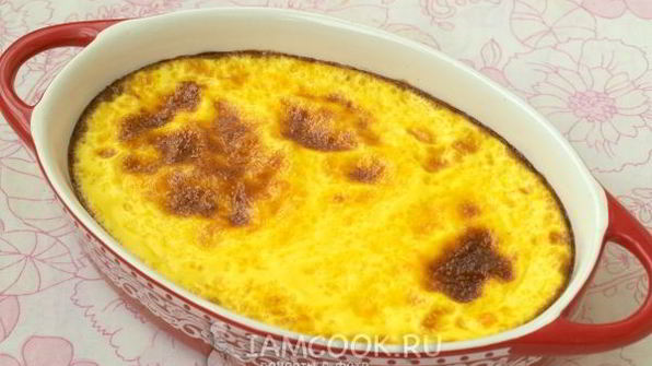 пышный омлет в духовке