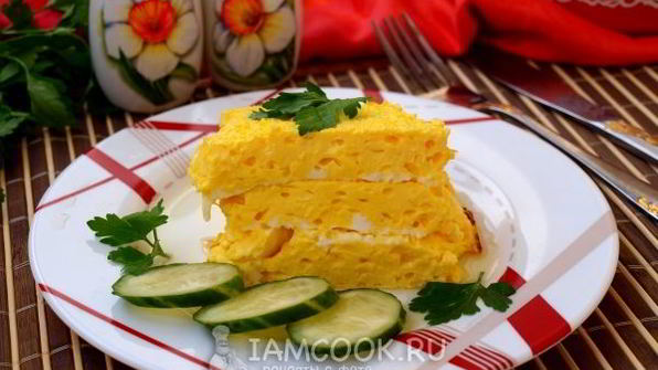 пышный омлет в духовке