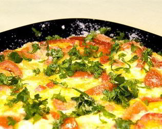 Разноцветный омлет